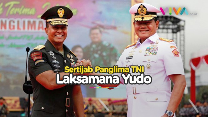 Sertijab Panglima TNI dari Jenderal Andika ke Laksamana Yudo