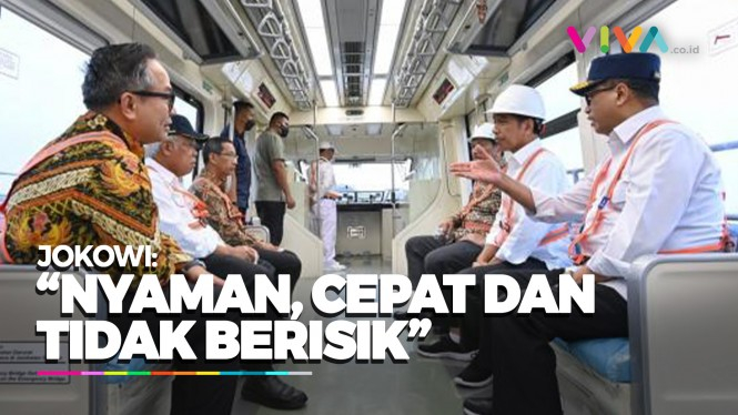 Jokowi Uji Coba LRT Tanpa Menggunakan Masinis