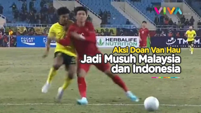 Aksi Doan Van Hau, Sikut Pemain Malaysia di Piala AFF 2022