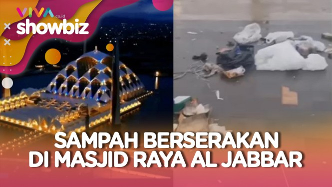 MIRIS! Baru Diresmikan, Masjid Raya Al Jabbar Banyak Sampah