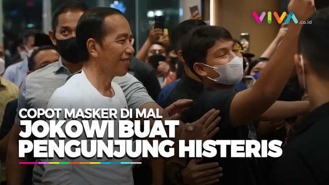 Mal Pekanbaru Histeris! Jokowi Muncul Copot Masker