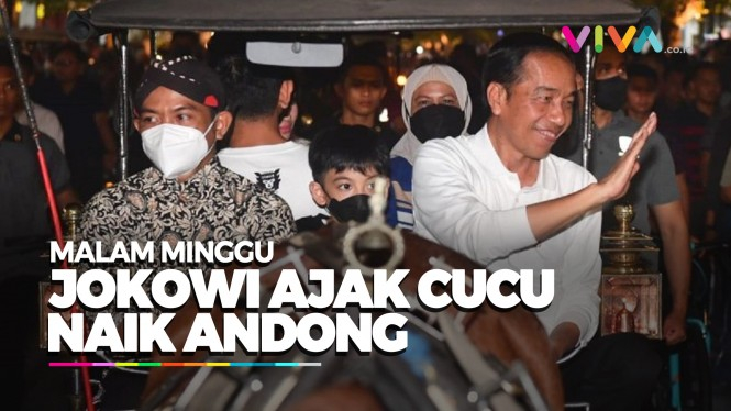 Jokowi Boyong Cucu Naik Andong, Paspampres Buat Formasi