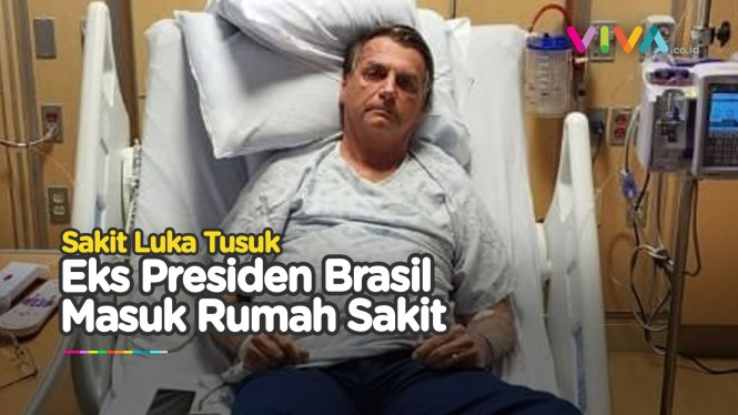 Pendukung Menggila, Jair Bolsonaro dilarikan ke Rumah Sakit