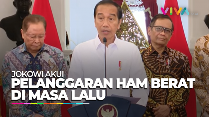 Wajah Sesal Jokowi Akui 12 Kasus Pelanggaran HAM Berat di RI