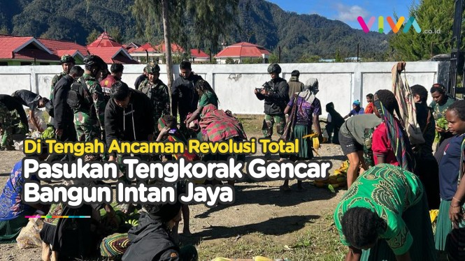 Diancam OPM, Pasukan Tengkorak Membara Perkaya Intan Jaya