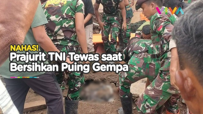 Prajurit TNI Terkubur Hidup-hidup saat Bersihkan Puing Gempa