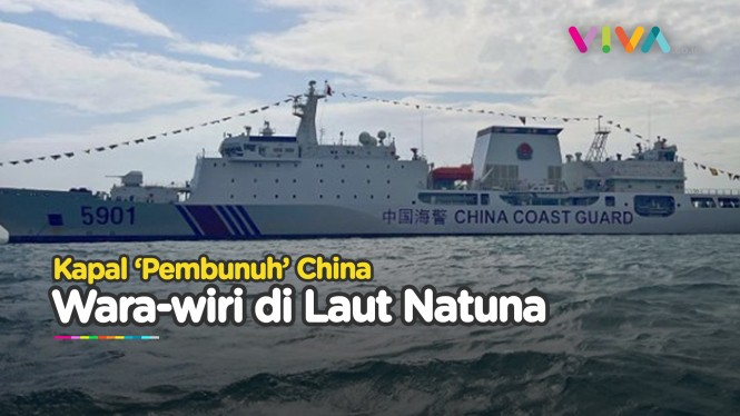 Kapal 'Pembunuh' China Sliweran di Natuna, Mau Ngapain?