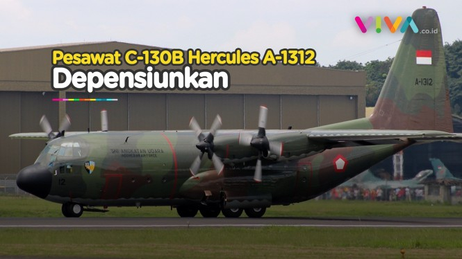 47 Tahun Mengabdi, Pesawat C-130B Hercules A-1312 Pensiun