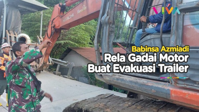 Babinsa Samarinda Nekat Gadai Motor Demi Evakuasi Trailer