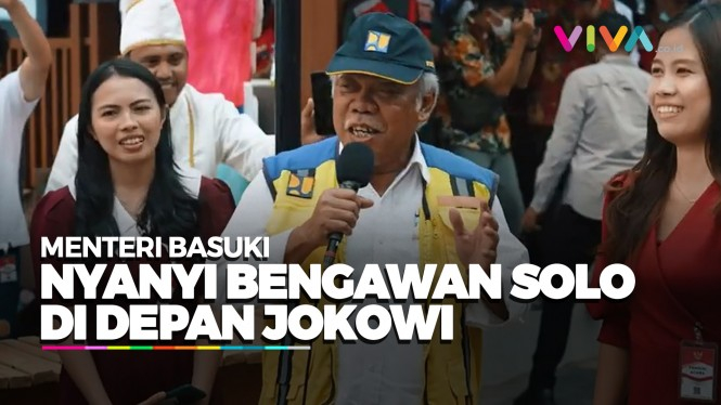 Nyanyian 'Bengawan Solo' Pak Bas Bikin Jokowi 'Baper'
