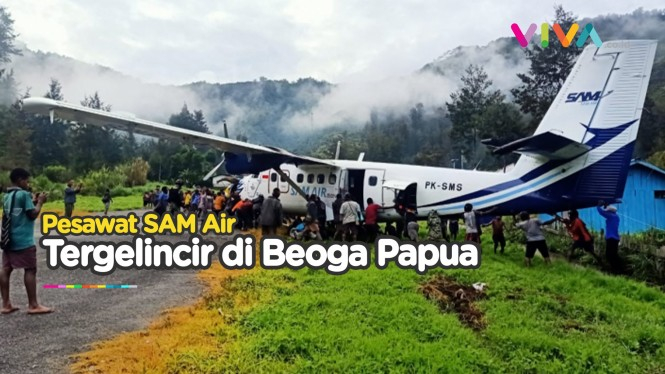 Pesawat SAM Air Kecelakaan di Beoga Papua