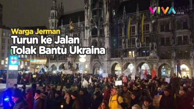 Ratusan Orang Jerman 'Meledak' Tolak Bantu Ukraina