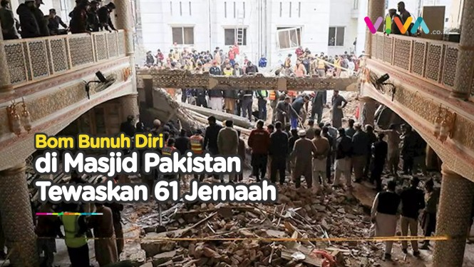 Video Bom Bunuh Diri Meledak, 61 Jemaah Bergelimpangan