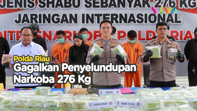 Polda Riau 'Ketiban' 14 Karung Narkoba