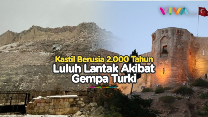 Kastil Berusia Ribuan Tahun Ambruk Diguncang Gempa Turki