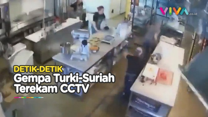 MENCEKAM! Rekaman CCTV Gempa Bumi Turki-Suriah