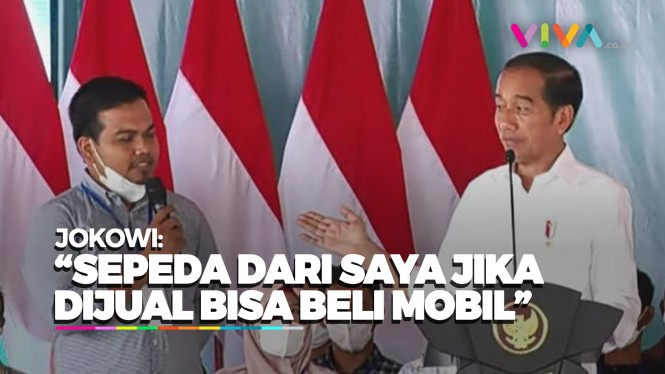 Jokowi: Sepeda 'Tulisan Presiden' Dijual Bisa Beli Mobil