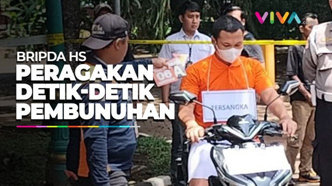 Rekonstruksi Kasus Bripda HS Bunuh Sopir Taksi Online