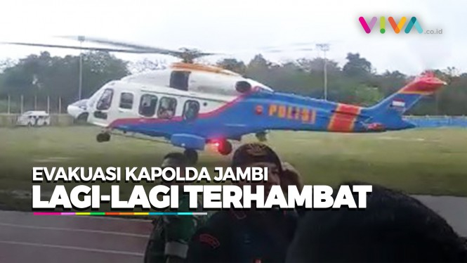 Helikopter Penyelamat Kapolda Jambi Terpaksa Putar Balik
