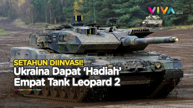 Tank Leopard 2 Polandia Pertama Tiba di Ukraina