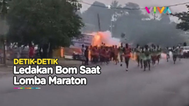Video Ledakan Bom 'Memecah' Peserta Lomba Maraton di Kamerun