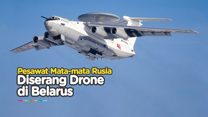 Aktivis Belarus Serang dan Hancurkan Pesawat Pengintai Rusia