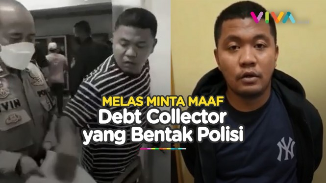 Debt Collector Bentak Polisi, Kini Ciut Saat Ditangkap