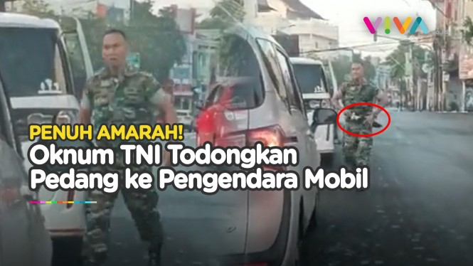 DETIK-DETIK Oknum TNI Marah dan Todongkan Pedang