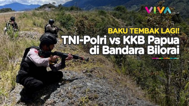 BREAKING NEWS! KKB Papua Serang TNI-Polri di Bandara Bilorai