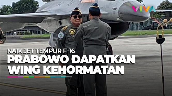 Dapat Brevet Wing, Prabowo Keliling Jakarta Naik Jet Tempur