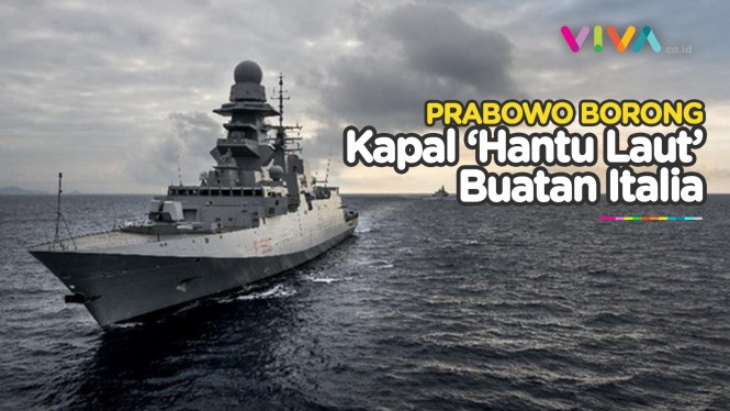 NGERI! Canggihnya Kapal Perang Italia yang Diborong Prabowo