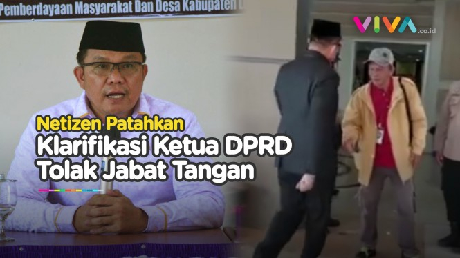 Netizen Patahkan Klarifikasi Ketua DPRD Tolak Jabat Tangan