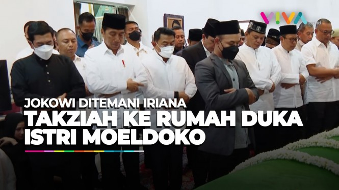 Presiden Jokowi Takziah ke Rumah Duka Istri Moeldoko