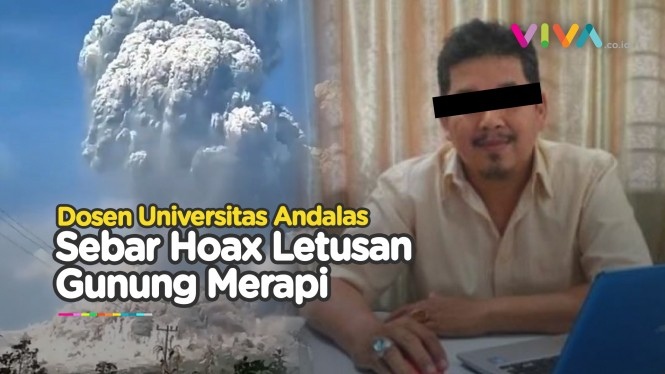 Sebar Hoax Gunung Merapi, Dosen Ini 'Dihajar' Warganet