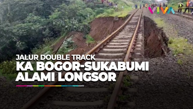 Jumlah Korban Longsor Jalur Double Track KA Bogor-Sukabumi