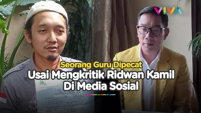 Klarifikasi Ridwan Kamil Soal Guru Dipecat Gegara Kritik