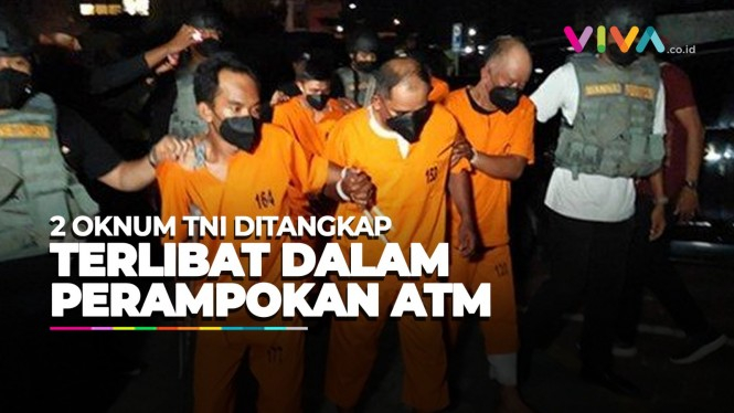 Rampok ATM Ditangkap 5 Tersangka Termasuk Oknum TNI