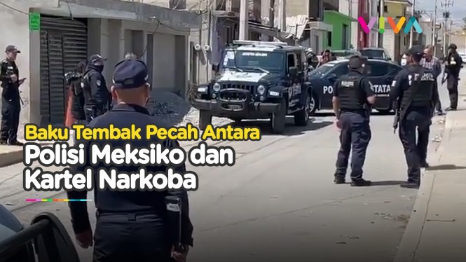 Baku Tembak Pecah, Anggota Kartel Narkoba Vs Polisi