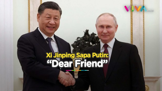Respons Dingin Putin Disapa 'Dear Friend' oleh Xi Jinping