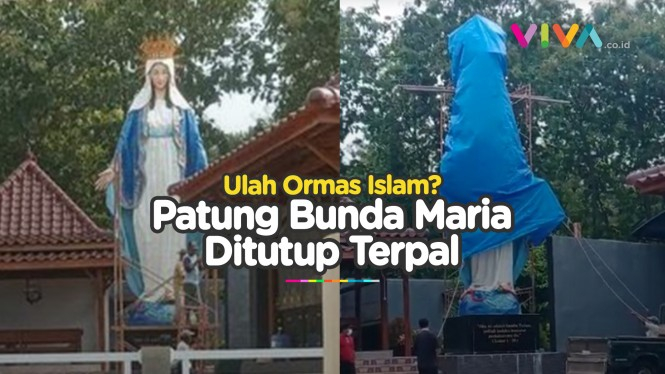 Fakta Patung Bunda Maria Ditutup Diduga Diprotes Ormas Islam