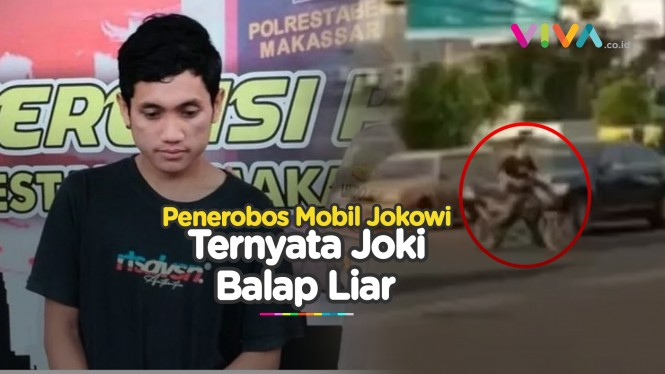 Begini Tampang dan Nasib Penerobos Mobil Jokowi di Makassar