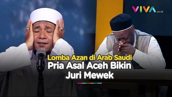 HARU! Pria Asal Aceh Bikin Juri Mewek Saat Lomba Azan