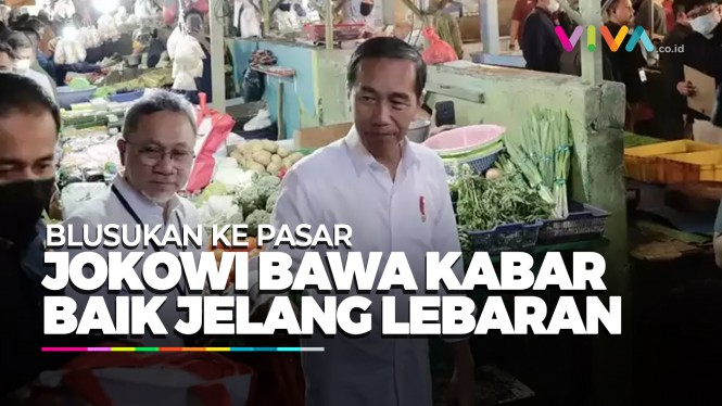 Jelang Lebaran, Jokowi Bawa Kabar Bahagia Soal Harga Pangan