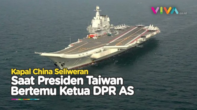 Presiden Taiwan Jumpa Ketua DPR AS, China Kirim Kapal Perang