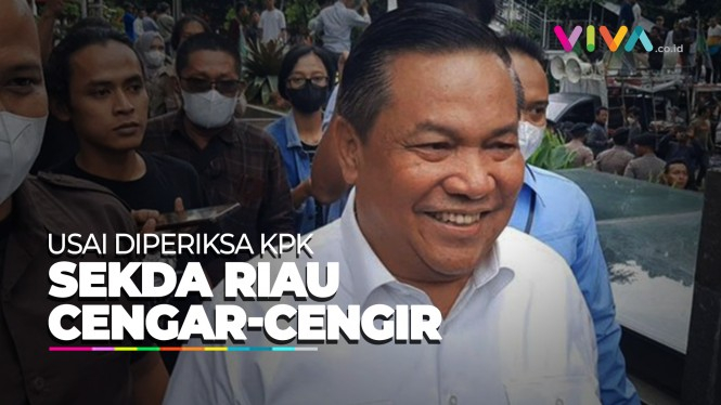 Ekspresi Sekda Riau Cengar-cengir Usai Diperiksa KPK