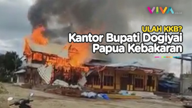 BREAKING NEWS! Kantor Bupati Dogiyai Papua Kebakaran