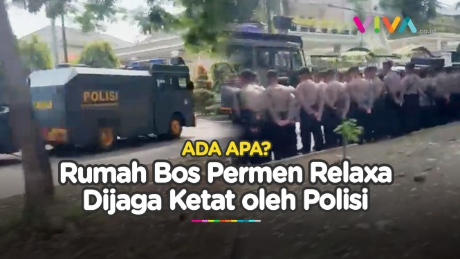 Rumah Bos Permen Relaxa di Surabaya Dijaga Ratusan Polisi