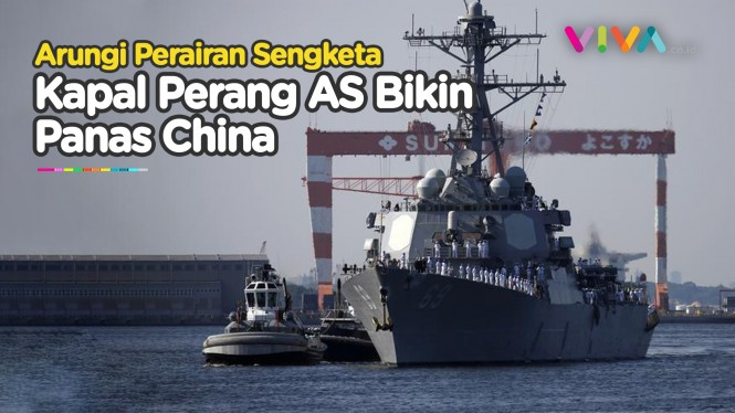 MEMANAS! USS Milius AS Arungi Perairan Sengketa China