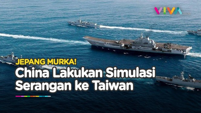 Jepang Murka, Kapal Induk China Simulasi Serangan Ke Taiwan