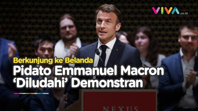 Emmanuel Macron Dicemooh saat Berpidato di Belana
